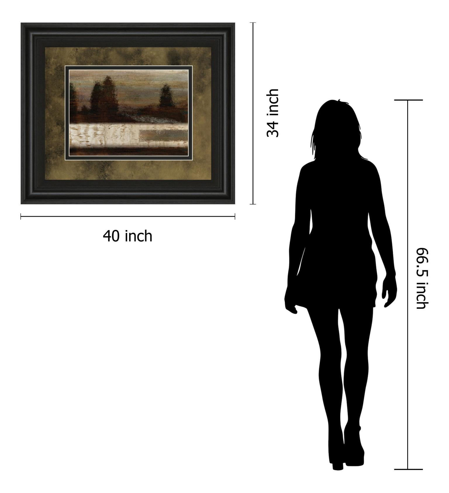 Quiet Forest  By Roxi Gray 34X40 Framed Print