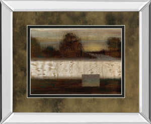 Mirrored Frame Secluded Forest By Roxi Gray 34X40 Mirror Frame Print