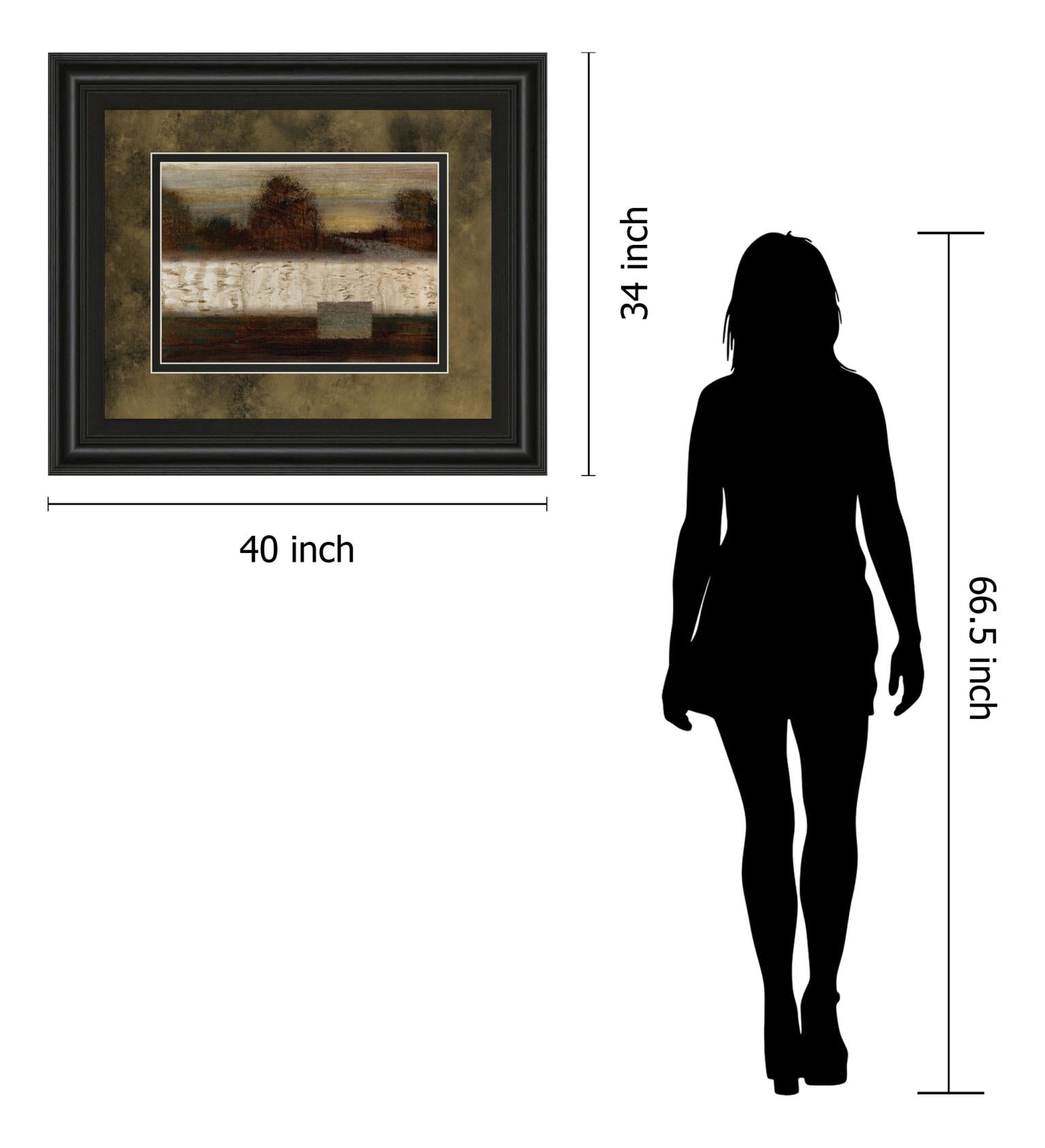 Secluded Forest By Roxi Gray 34X40 Framed Print