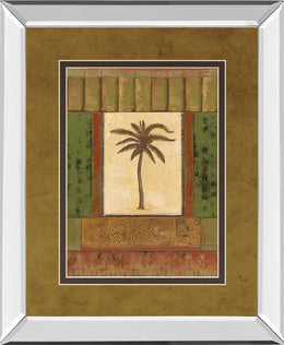 Mirrored Frame Classic Palm I By Rebecca Burton 34X40 Mirror Frame Print