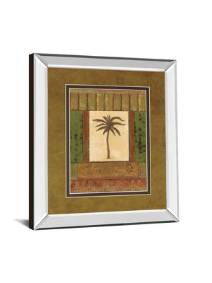 Mirrored Frame Classic Palm I By Rebecca Burton 34X40 Mirror Frame Print