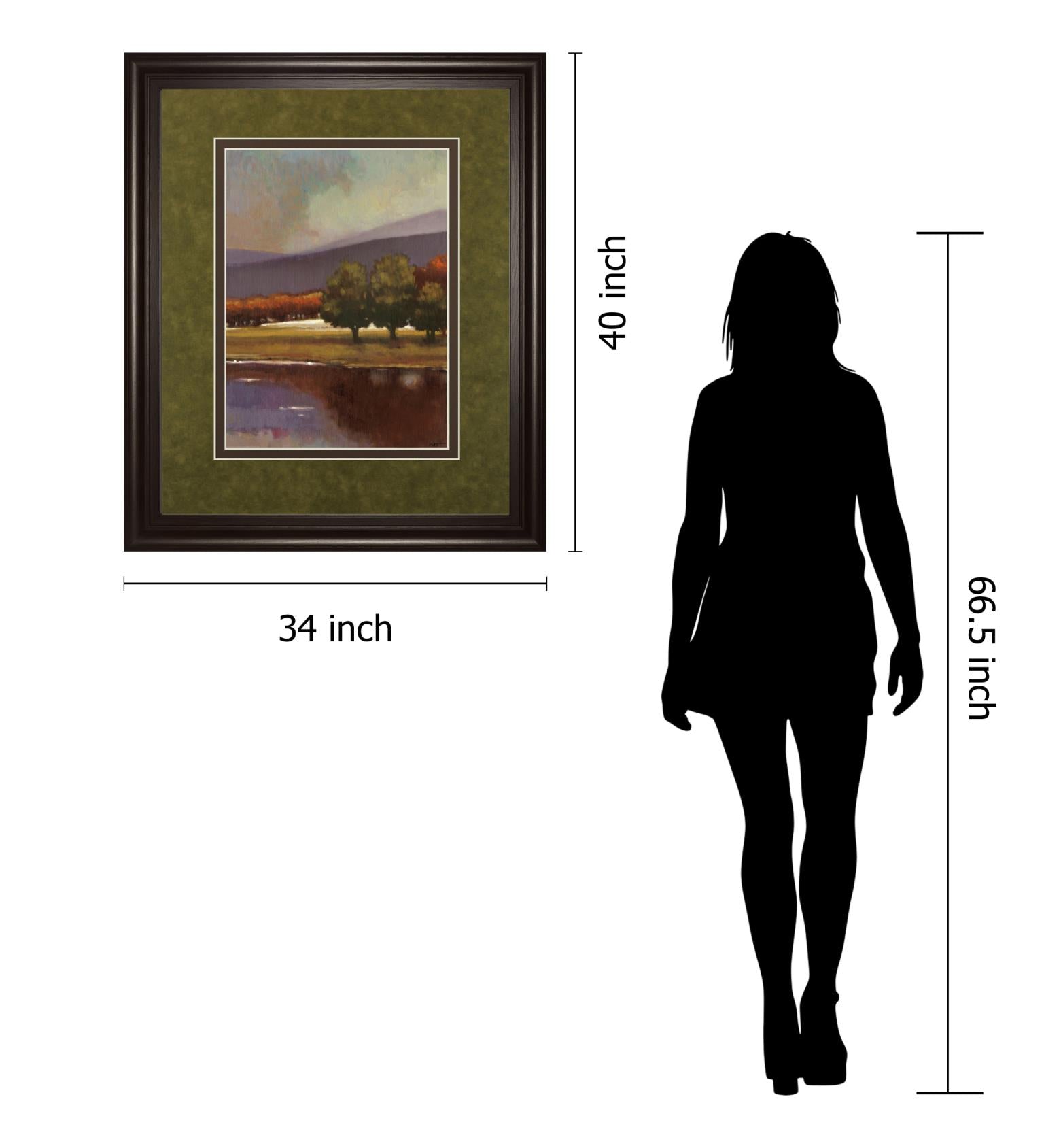 Lake View I By Norman Wyatt, Jr. 34X40 Framed Print