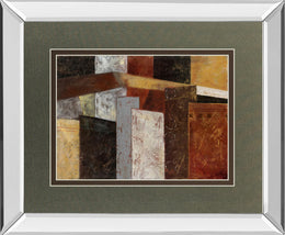 Mirrored Frame In The City Ii  By Carol Robinson 34X40 Mirror Frame Print
