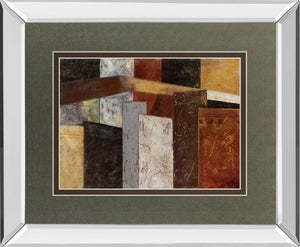 Mirrored Frame In The City Ii  By Carol Robinson 34X40 Mirror Frame Print
