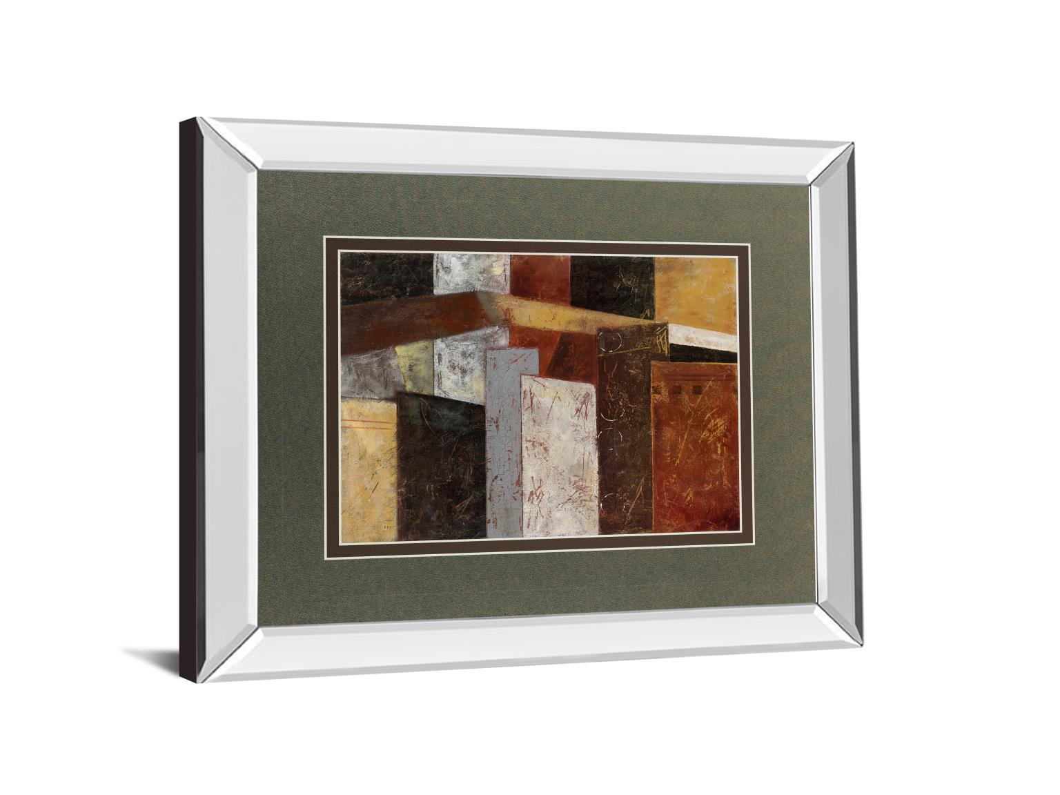 Mirrored Frame In The City Ii  By Carol Robinson 34X40 Mirror Frame Print