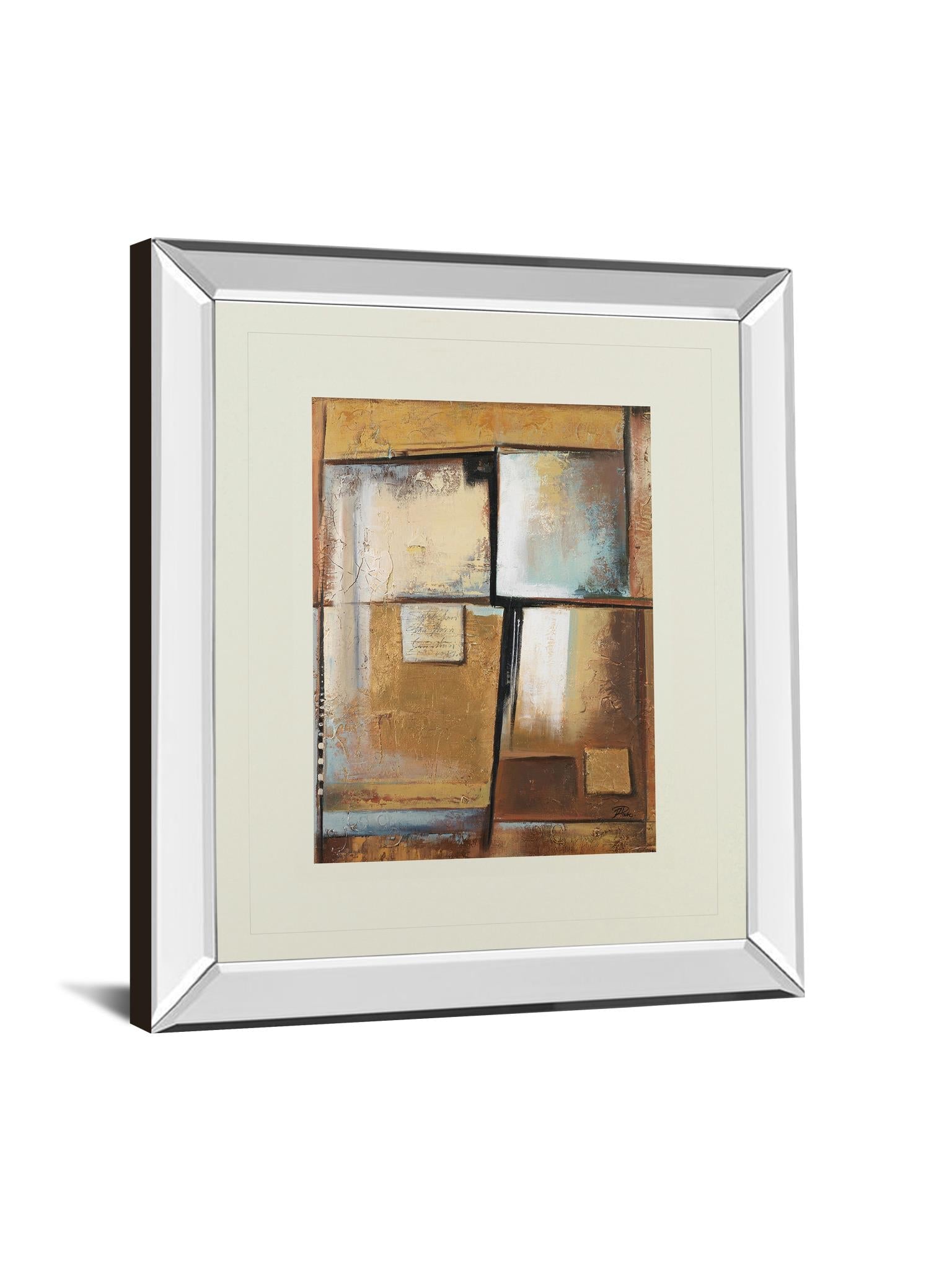 Mirrored Frame Abstract I By Patricia Pinto 34X40 Mirror Frame Print