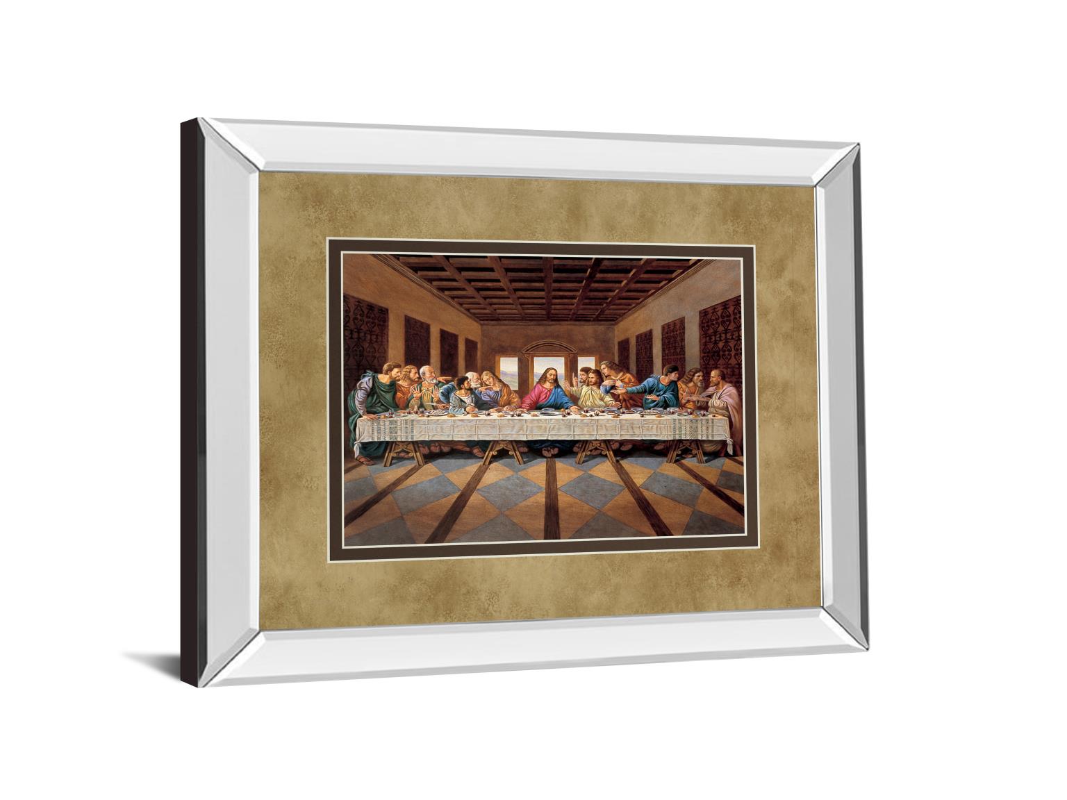 Mirrored Frame Last Supper By 34X40 Mirror Frame Print