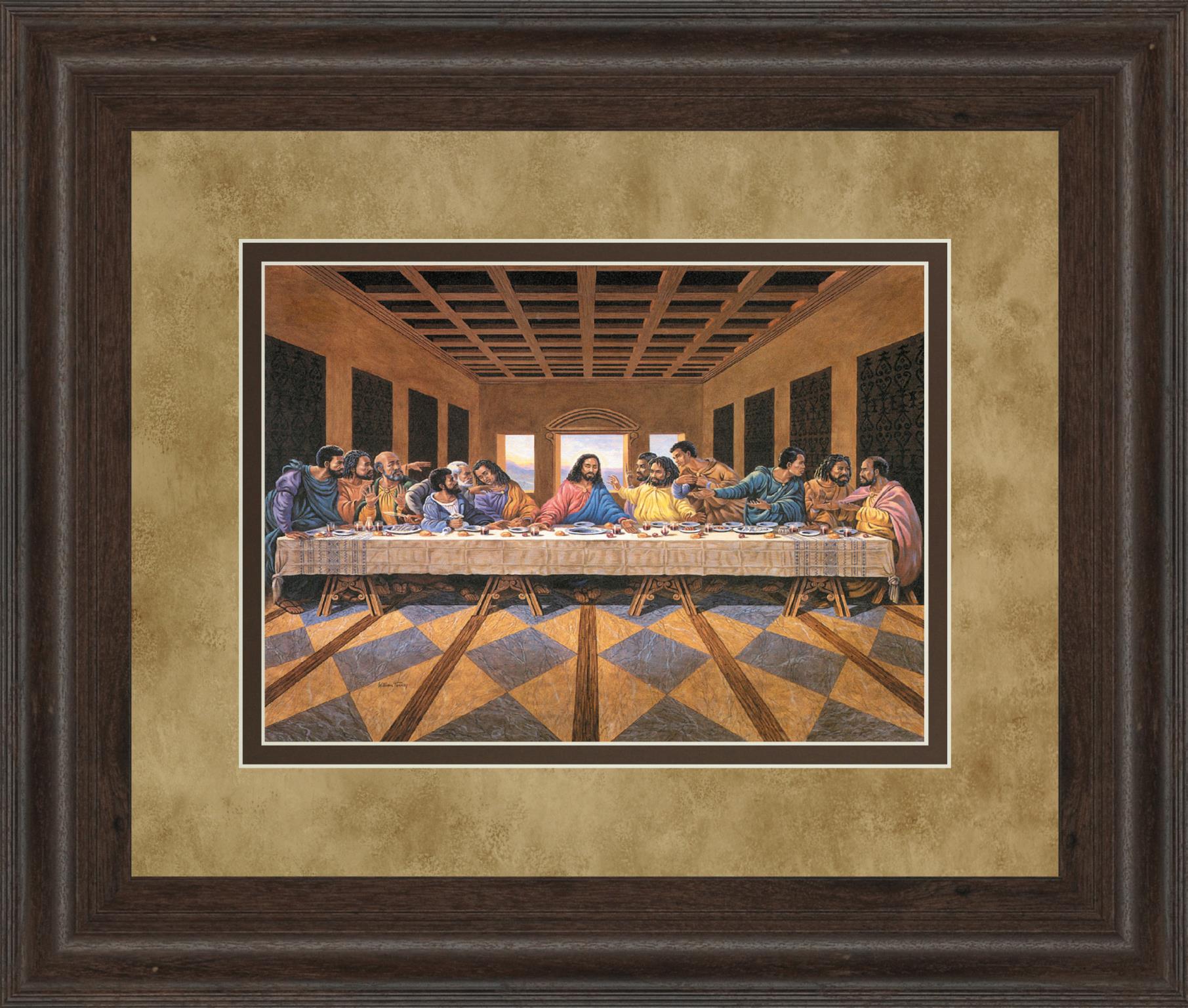 Last Supper By 34X40 Framed Print