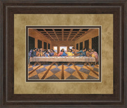 Last Supper By 34X40 Framed Print