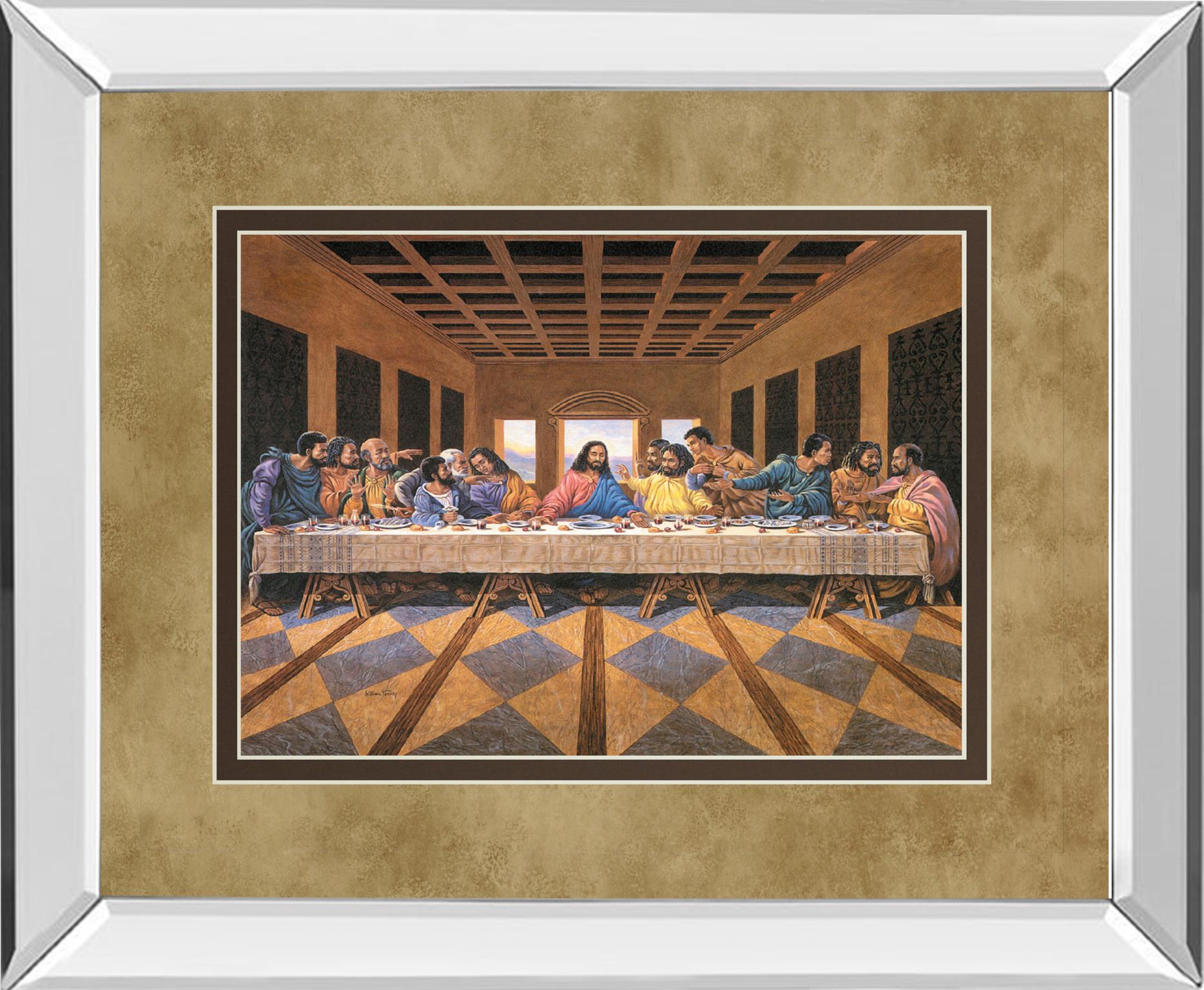 Mirrored Frame Last Supper By 34X40 Mirror Frame Print