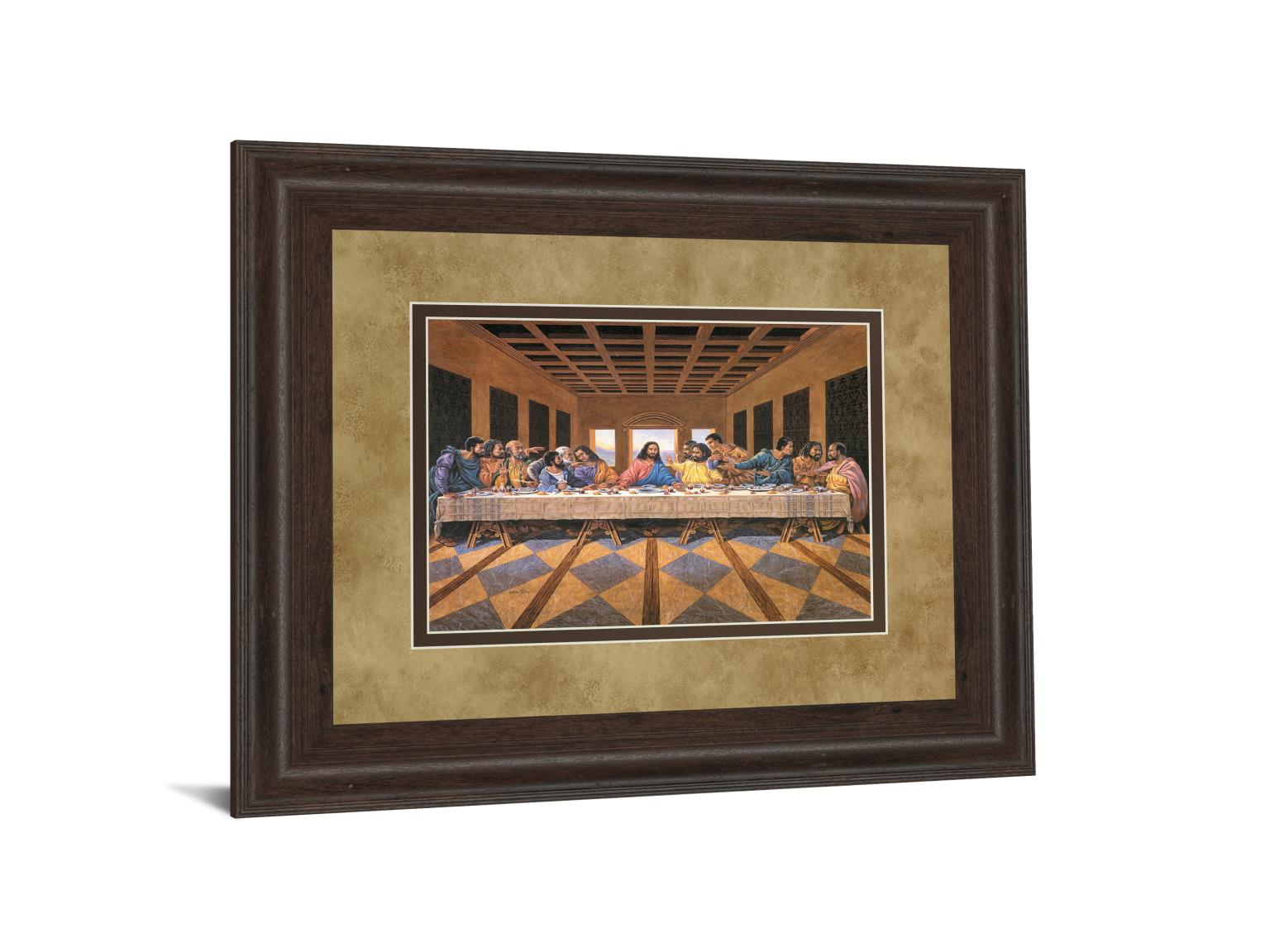 Last Supper By 34X40 Framed Print