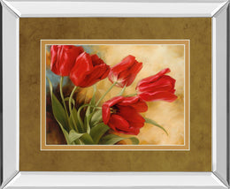 Mirrored Frame Garden In Hollard Ii By Igor Levashou 34X40 Mirror Frame Print