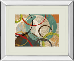 Mirrored Frame Away We Go Ii By Katrina Craven 34X40 Mirror Frame Print