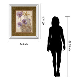 Mirrored Frame Purple Sophistication Ii By Nan 34X40 Mirror Frame Print
