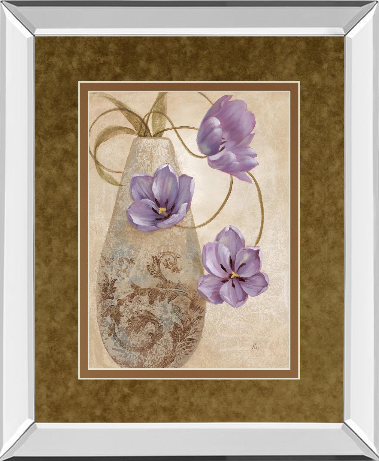 Mirrored Frame Purple Sophistication I By Nan 34X40 Mirror Frame Print