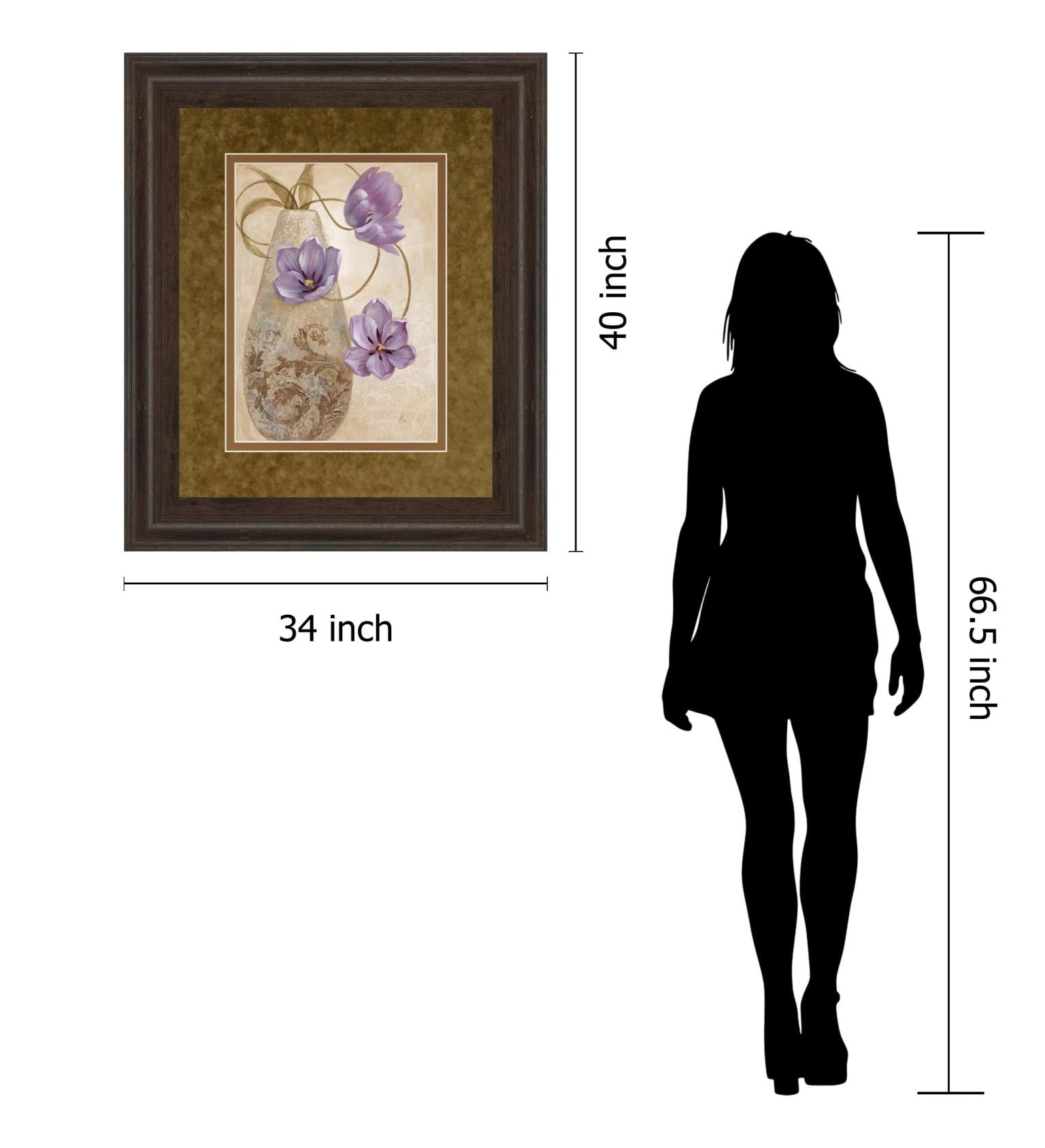 Purple Sophistication I By Nan 34X40 Framed Print