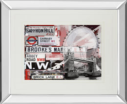 Mirrored Frame Saffron Hill By Andrew Cotton 34X40 Mirror Frame Print