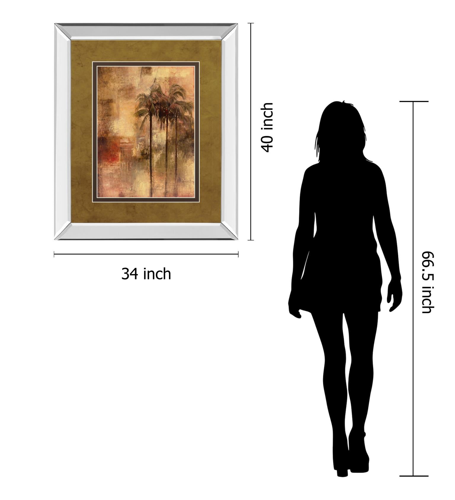 Mirrored Frame Tuscadero I By Douglas 34X40 Mirror Frame Print