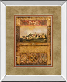 Mirrored Frame Centimento I By Douglas 34X40 Mirror Frame Print