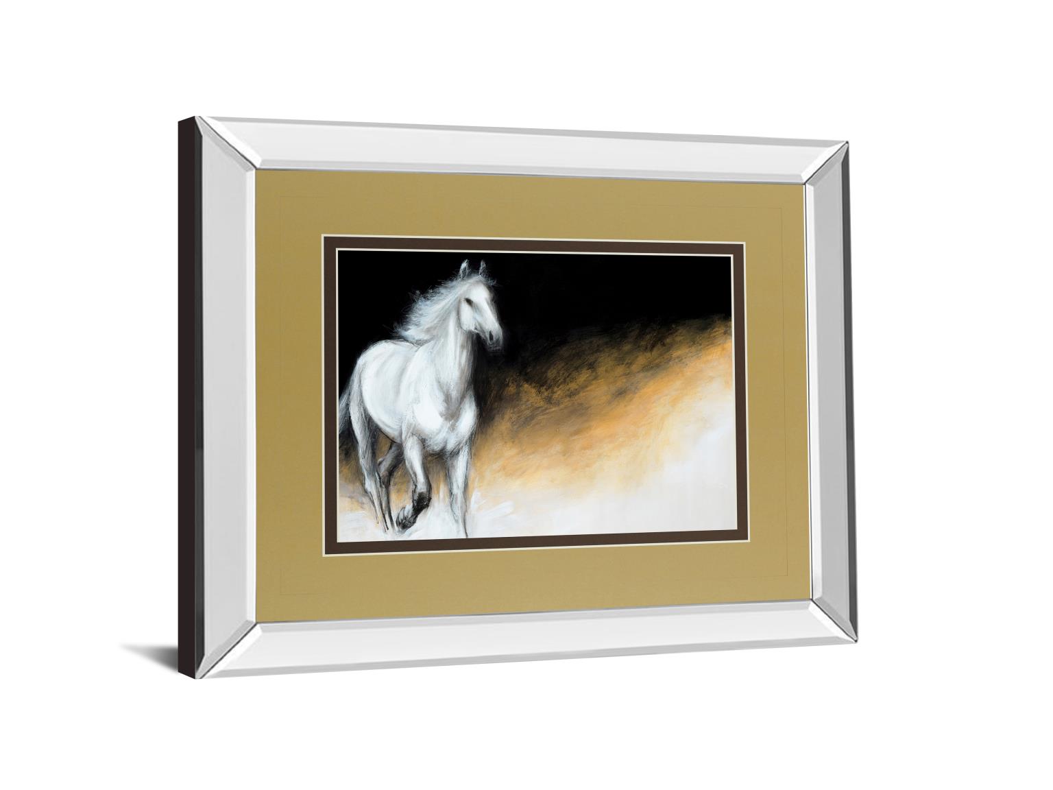 Mirrored Frame Light And Dark By Milenko Katic 34X40 Mirror Frame Print