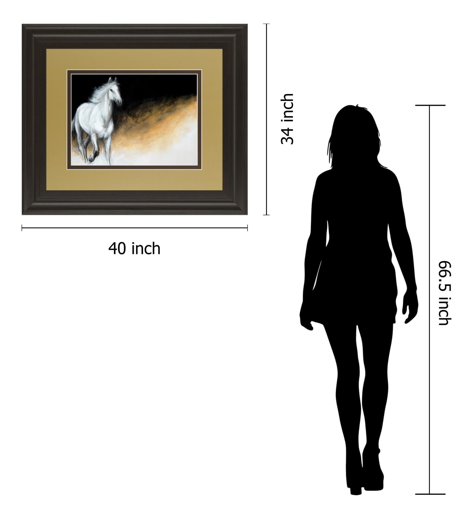 Light And Dark By Milenko Katic 34X40 Framed Print
