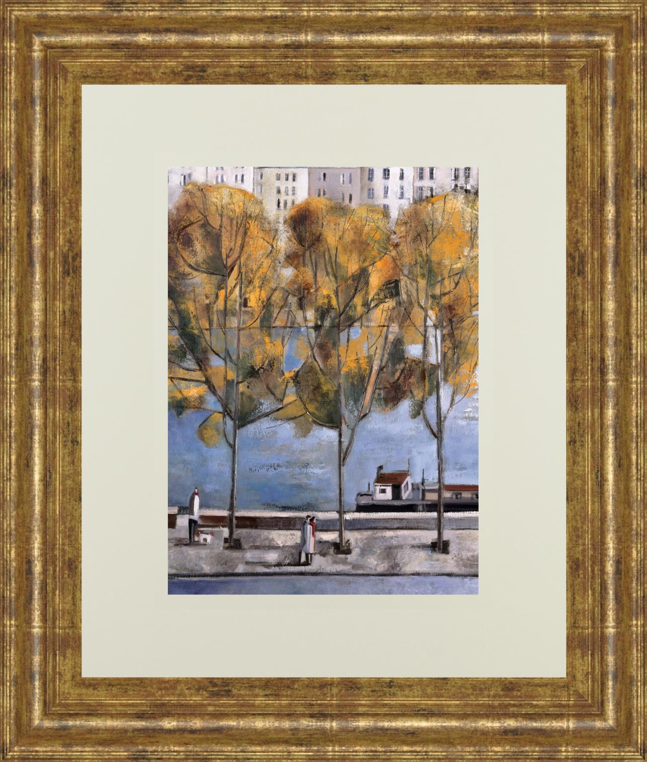 Autumn In Paris By Didier Lourenco 34X40 Framed Print