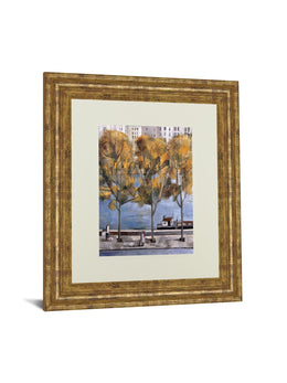 Autumn In Paris By Didier Lourenco 34X40 Framed Print