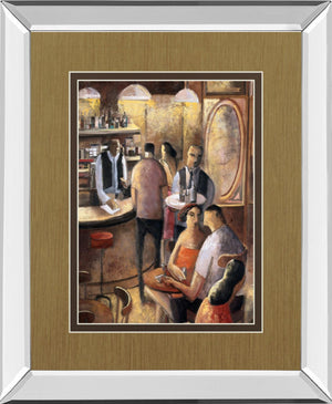Mirrored Frame Entre Copas By Didier Lourenco 34X40 Mirror Frame Print