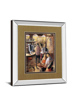 Mirrored Frame Entre Copas By Didier Lourenco 34X40 Mirror Frame Print