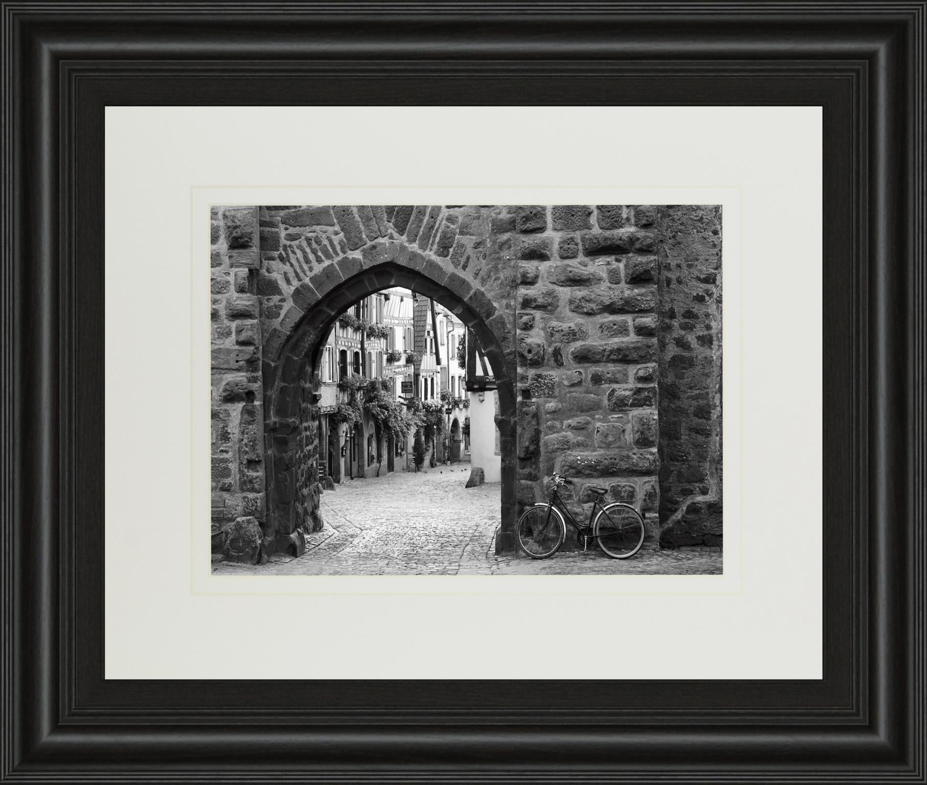 Bicycle Of Riquewihr By Monte Nagler 34X40 Framed Print