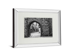 Mirrored Frame Bicycle Of Riquewihr By Monte Nagler 34X40 Mirror Frame Print