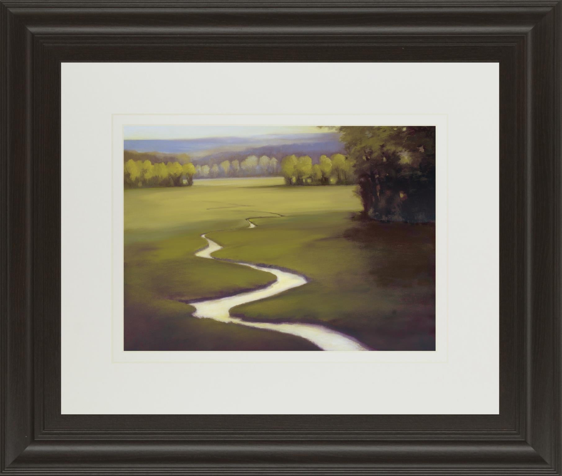 Lifting MistÂ   By Lynne Windsor 34X40 Framed Print