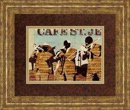 CafÃå Saint Jean By Kyle Mosher 34X40 Framed Print