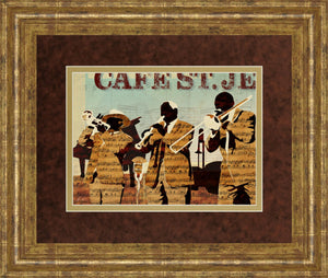 CafÃå Saint Jean By Kyle Mosher 34X40 Framed Print