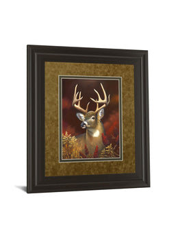 Deer Portrait By Leo Stans 34X40 Framed Print