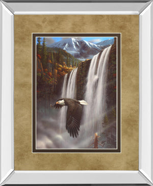 Mirrored Frame Eagle Portrait I By Leo Stans 34X40 Mirror Frame Print