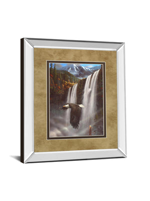 Mirrored Frame Eagle Portrait I By Leo Stans 34X40 Mirror Frame Print