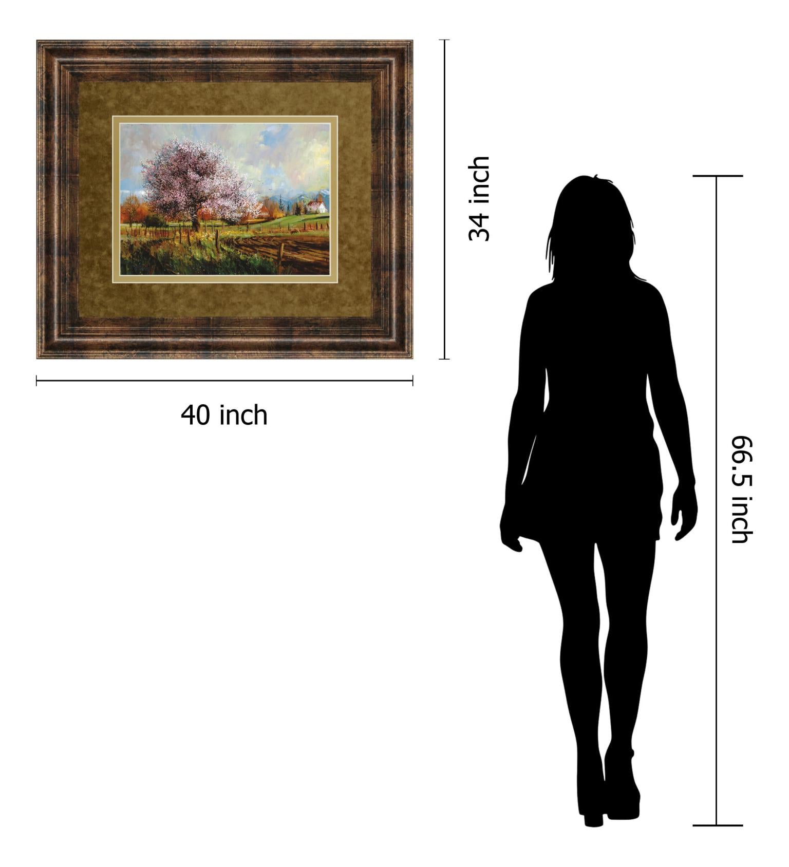 Spring Blossoms By Larry Winborg 34X40 Framed Print