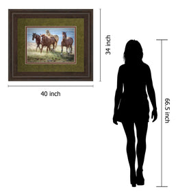Morning Stroll By Wendy Caro 34X40 Framed Print
