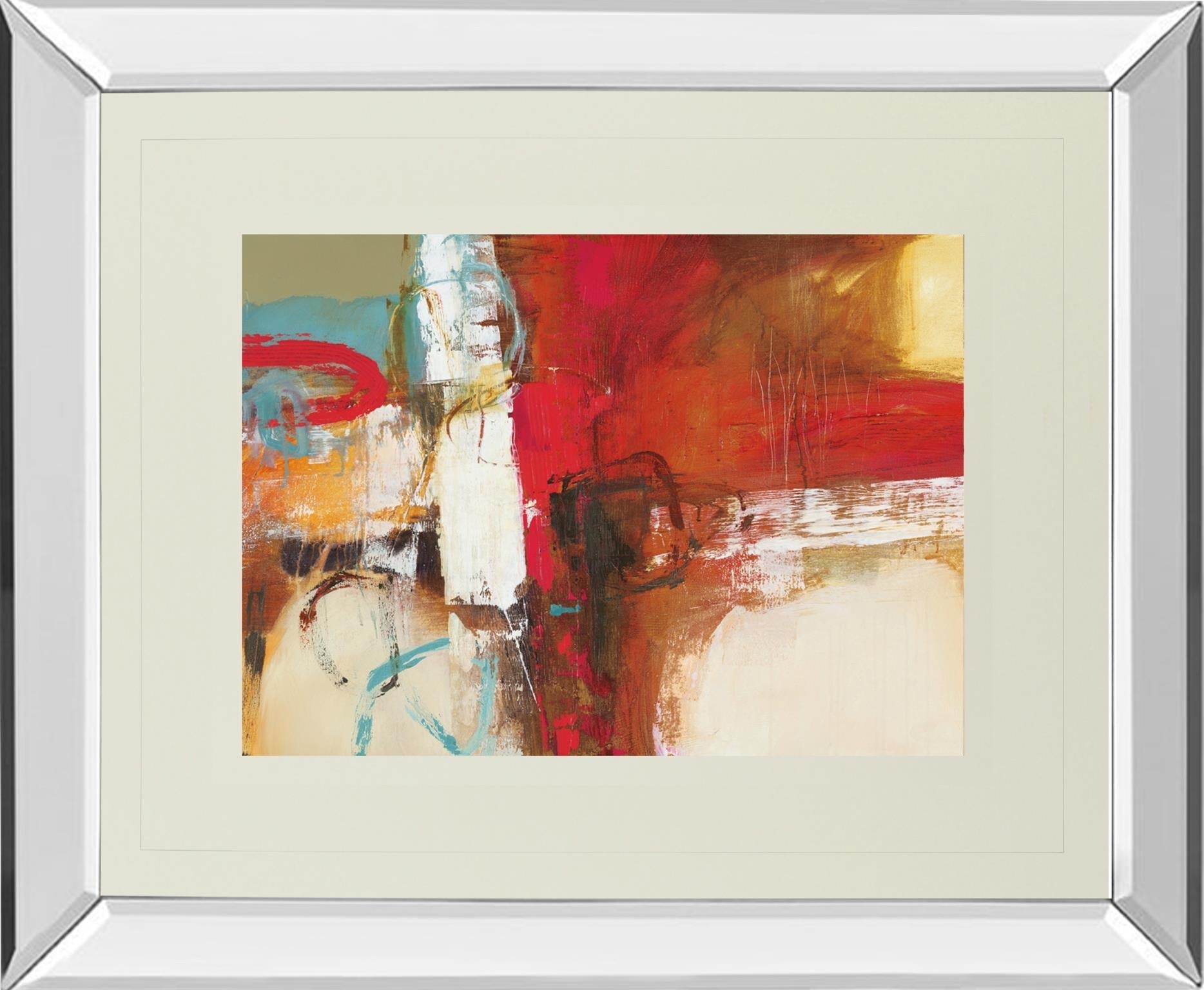 Mirrored Frame Woven By Natasha Barnes 34X40 Mirror Frame Print