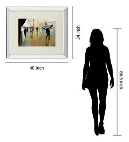 Mirrored Frame New York State Of Mind By Tate Hamilton 34X40 Mirror Frame Print