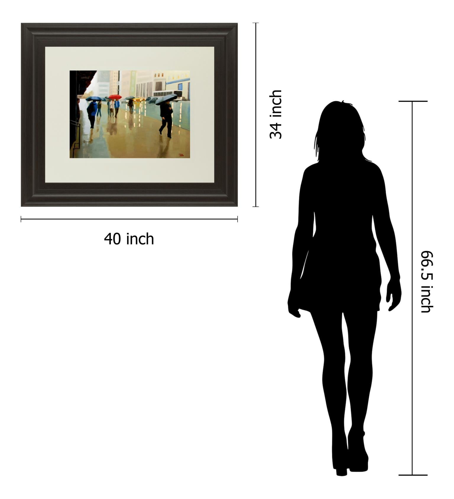 New York State Of Mind By Tate Hamilton 34X40 Framed Print