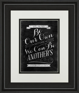 Be Our Own By Sd Graphic 34X40 Framed Print