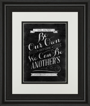 Be Our Own By Sd Graphic 34X40 Framed Print