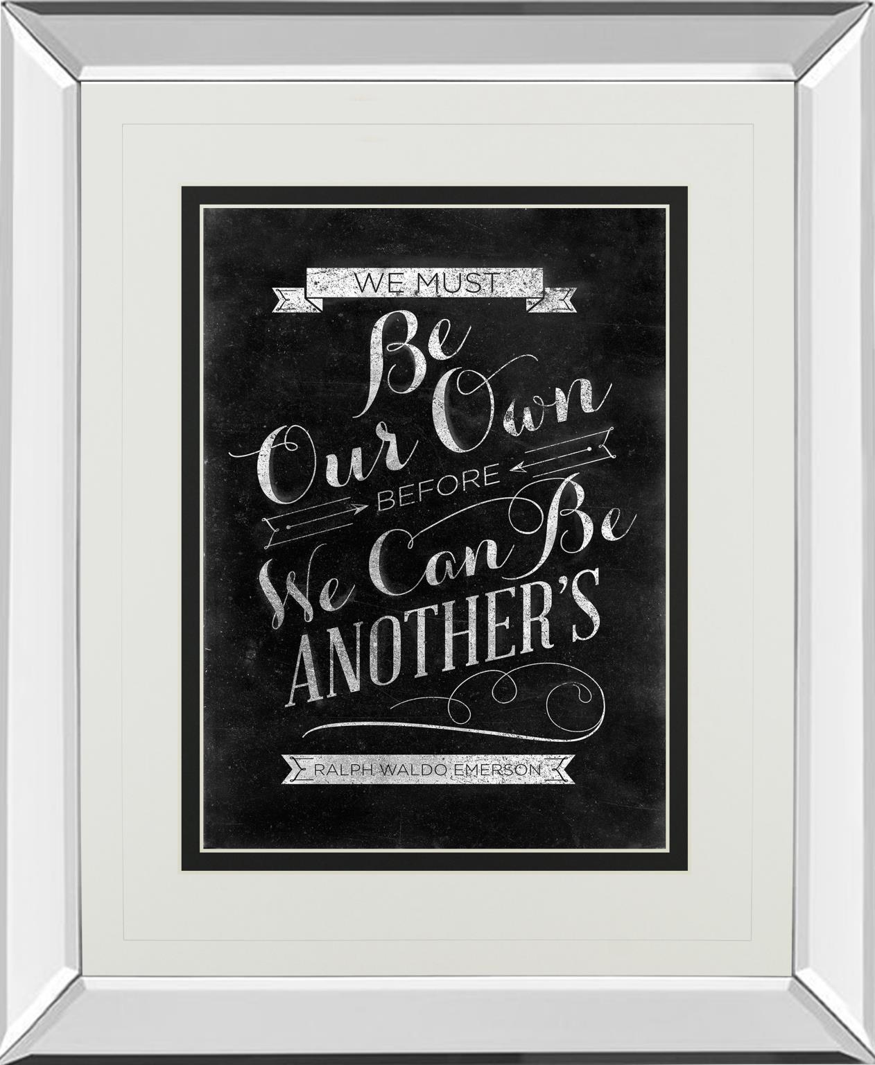 Mirrored Frame Be Our Own By Sd Graphic 34X40 Mirror Frame Print
