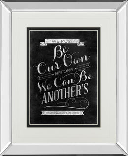 Mirrored Frame Be Our Own By Sd Graphic 34X40 Mirror Frame Print