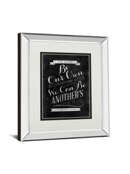 Mirrored Frame Be Our Own By Sd Graphic 34X40 Mirror Frame Print