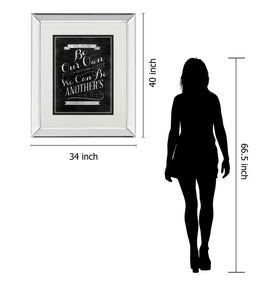 Mirrored Frame Be Our Own By Sd Graphic 34X40 Mirror Frame Print