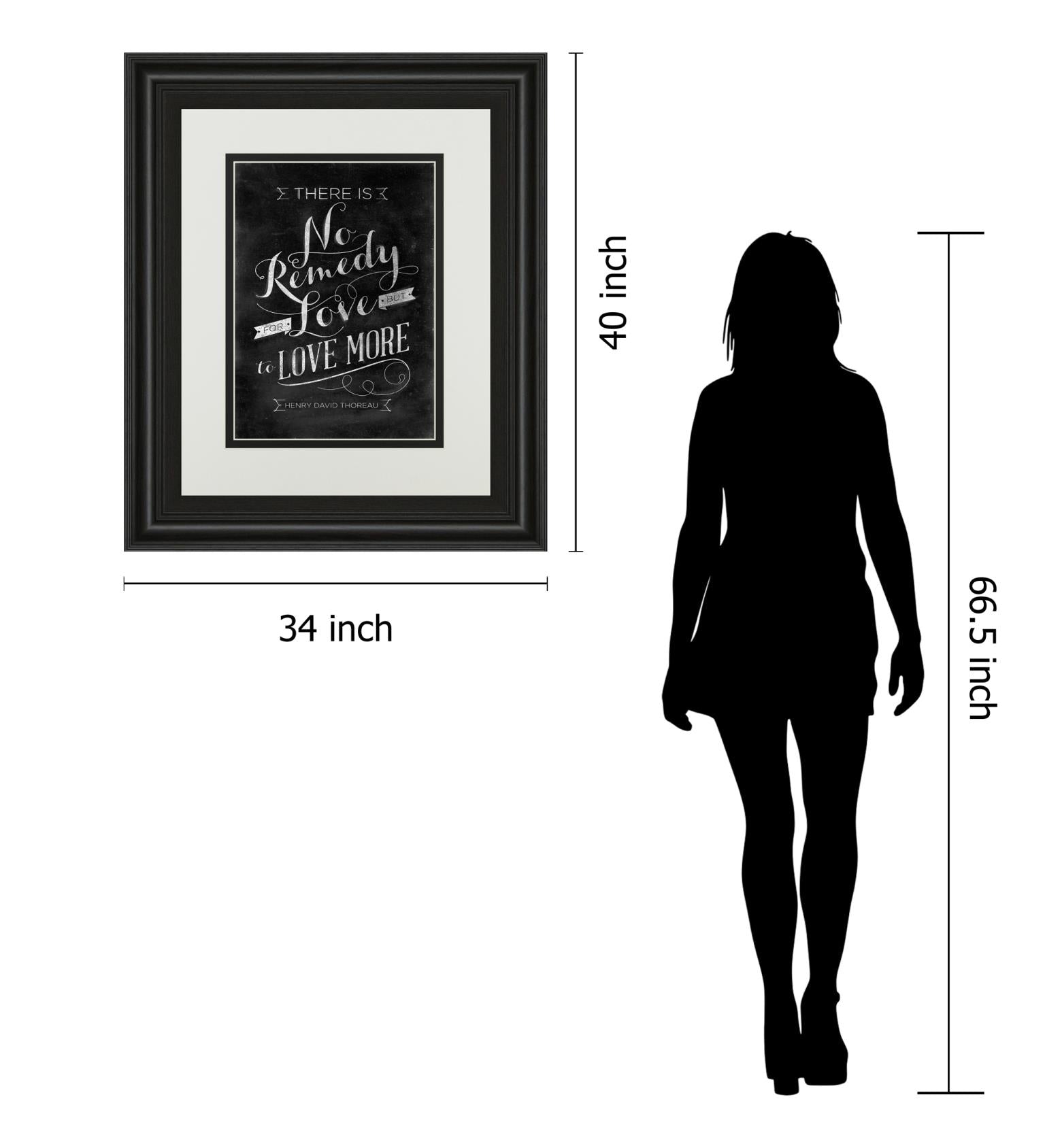 No Remedy By Sd Graphic 34X40 Framed Print