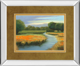 Mirrored Frame California Orange By Julie Peterson 34X40 Mirror Frame Print